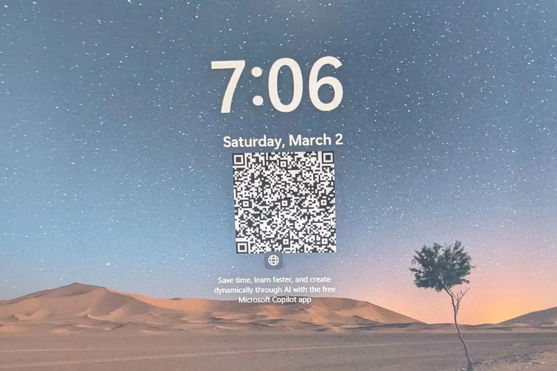 Microsoft Briefly Spams Windows Lock Screens With QR Code Confusion