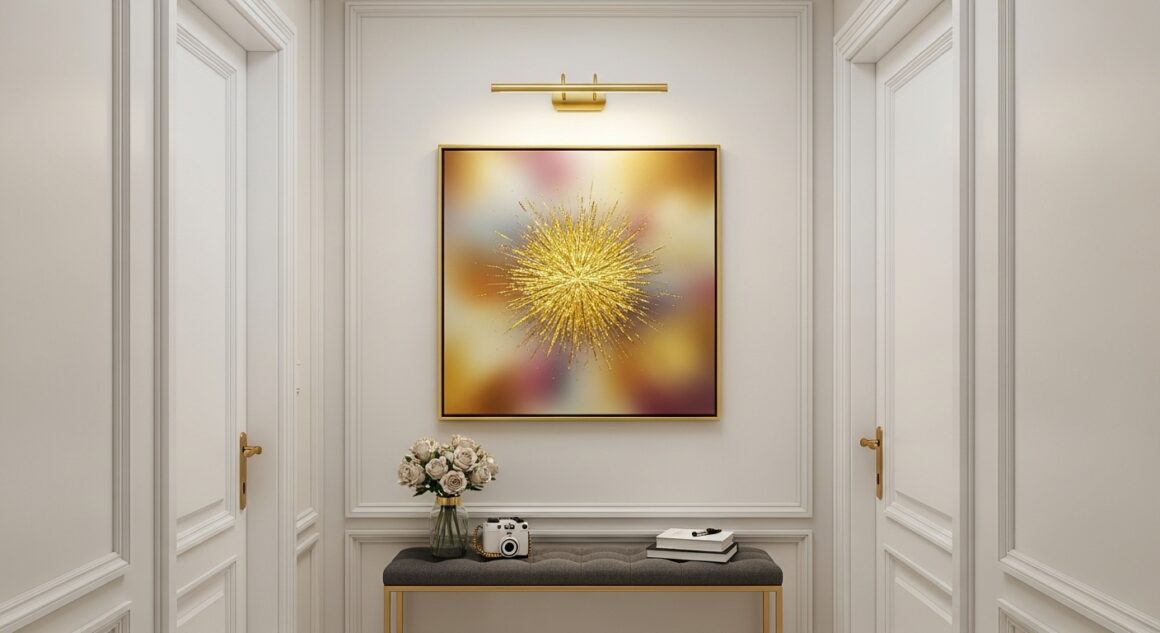 Book Cover: How Gold Abstract Wall Art Instantly Transform Any Room (4 Golden Strokes) Pro Tips for Making Your Gold Abstract Art Look Good
