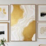 How Gold Abstract Wall Art Instantly Transforms Any Room