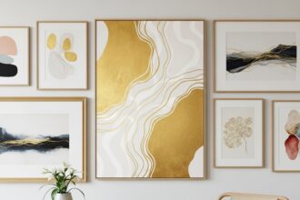 How Gold Abstract Wall Art Instantly Transforms Any Room